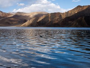 Mountains by Pangong lake