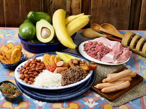 Bandeja Paisa Typical Colombian food