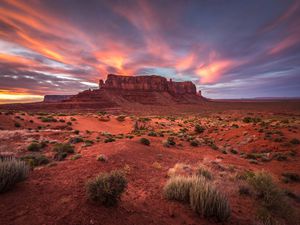 Sentinel Mesa, Monument Valley, Arizona, America, USA