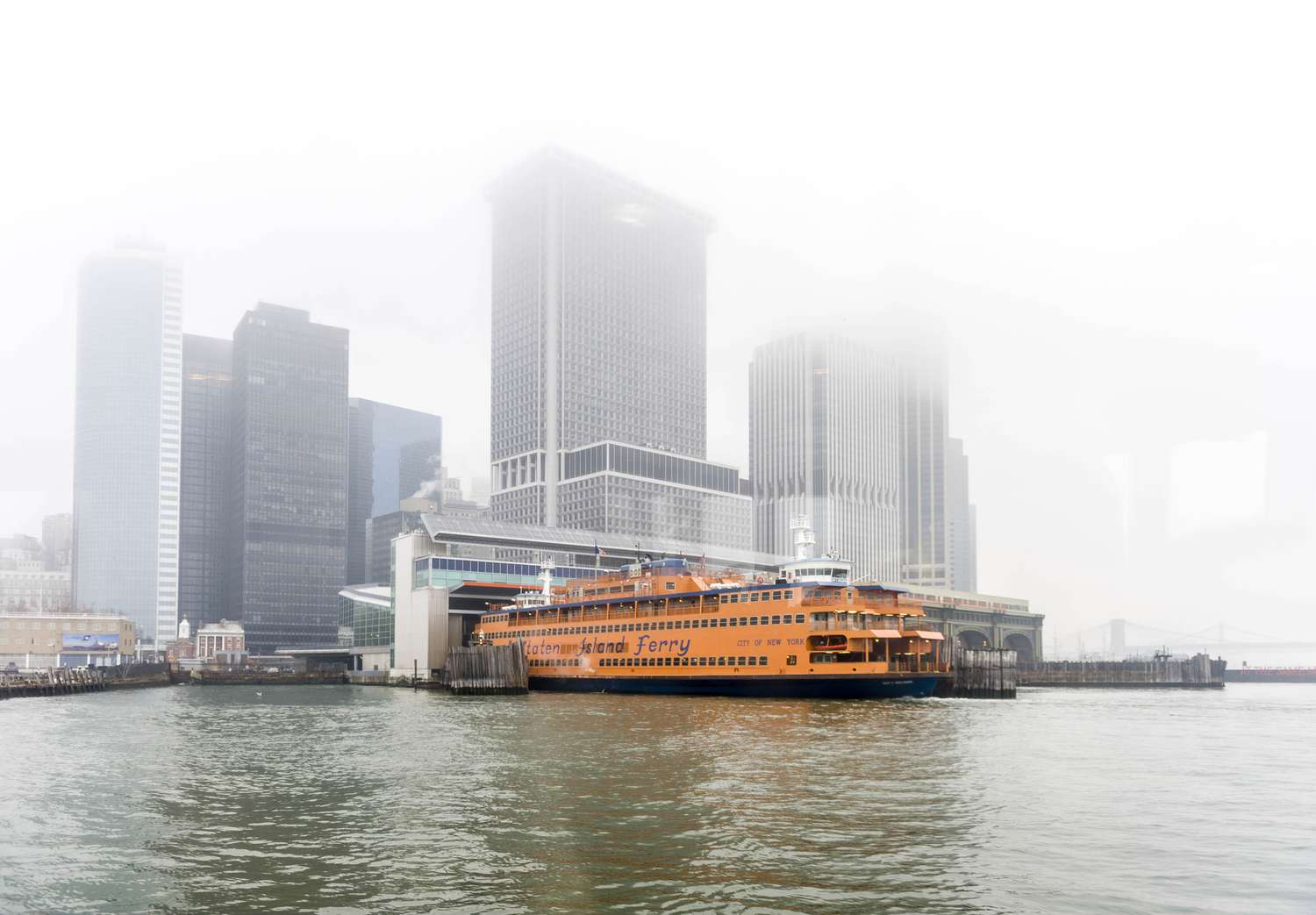 Staten Island Ferry, docked in Manhattan