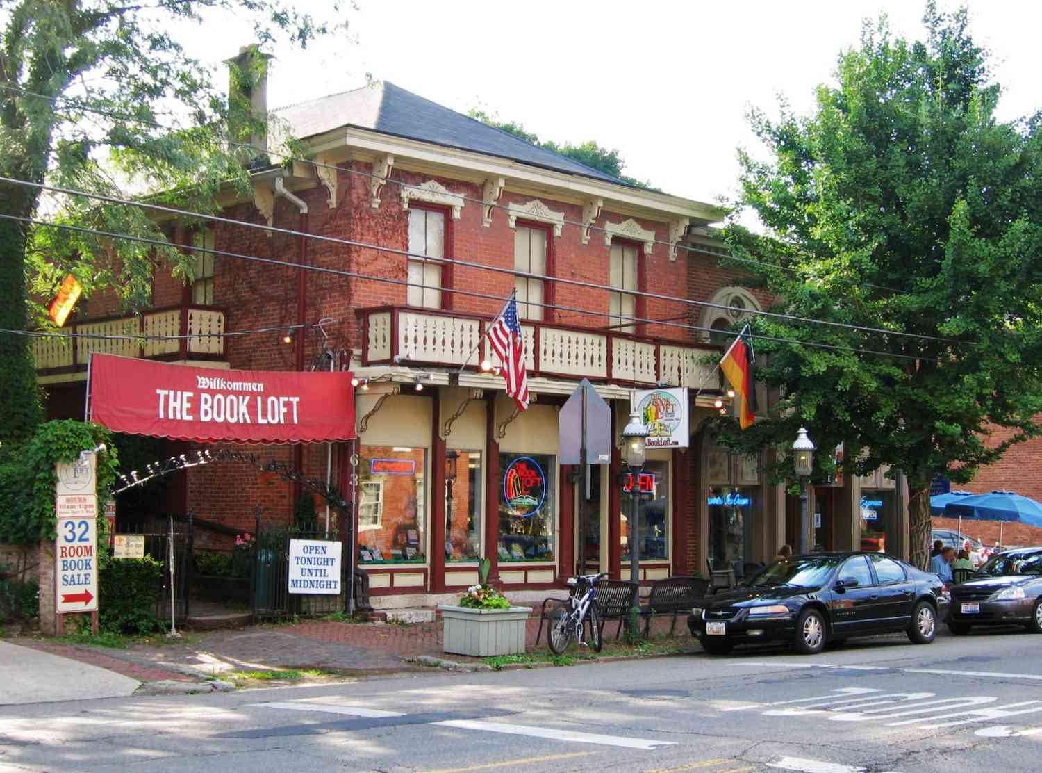 The Book Loft on S. 3rd Street in German Village, Columbus, Ohio.