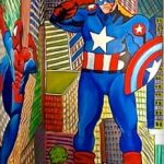 superhero murals