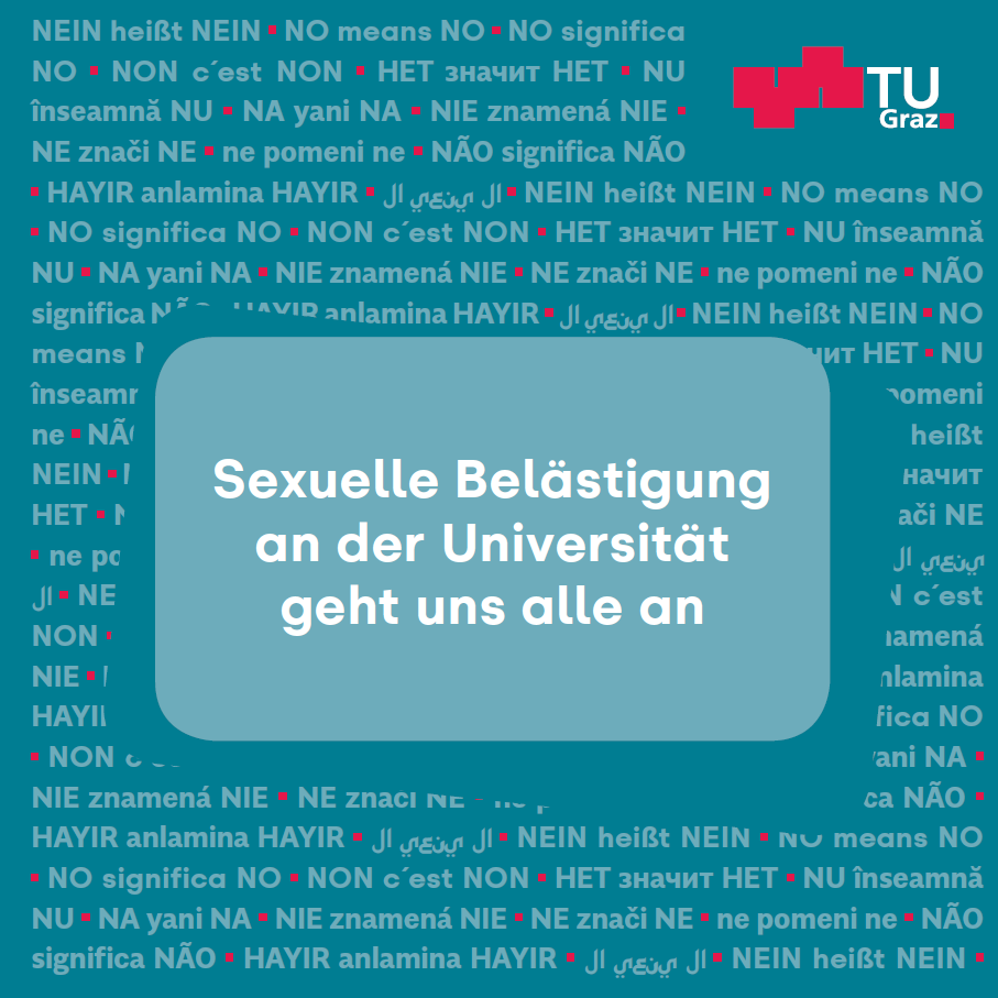 Cover Broschüre Sexuelle Belästigung an der Universität geht uns alle an