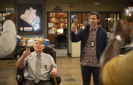 'Brooklyn Nine-Nine' Series Finale, NBC, Dirk Blocker as Hitchcock, Andy Samberg as Jake Peralta