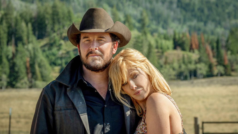 Cole Hauser as Rip, Kelly Reilly as Beth in Yellowstone