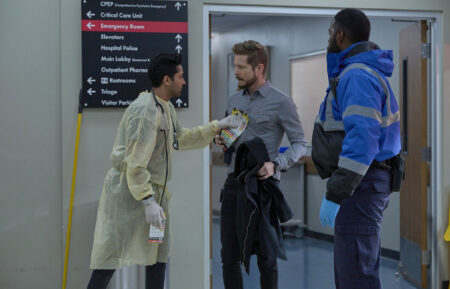 Manish Dayal and Matt Czuchry in 'The Resident'