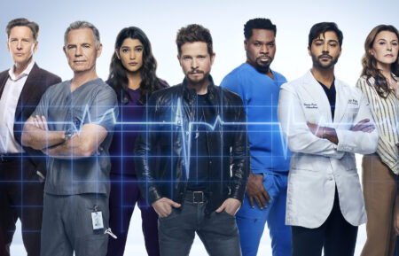 Kaley Ronayne, Andrew McCarthy, Bruce Greenwood, Anuja Joshi, Matt Czuchry, Malcolm-Jamal Warner, Manish Dayal, Jane Leaves, and Jessica Lucas in 'The Resident'