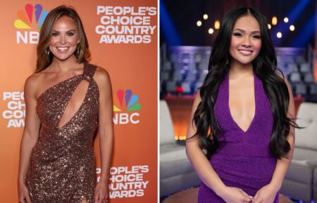 Hannah Brown at the People's Choice Country Awards; Jenn Tran on the set of 'After the Final Rose'