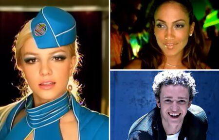 Britney Spears, Jennifer Lopez, and Justin Timberlake in music videos