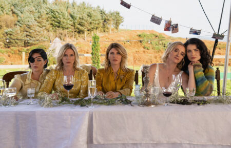 Sharon Horgan, Anne-Marie Duff, Eve Hewson, Eva Birthistle, and Sarah Greene in 'Bad Sisters' Season 2