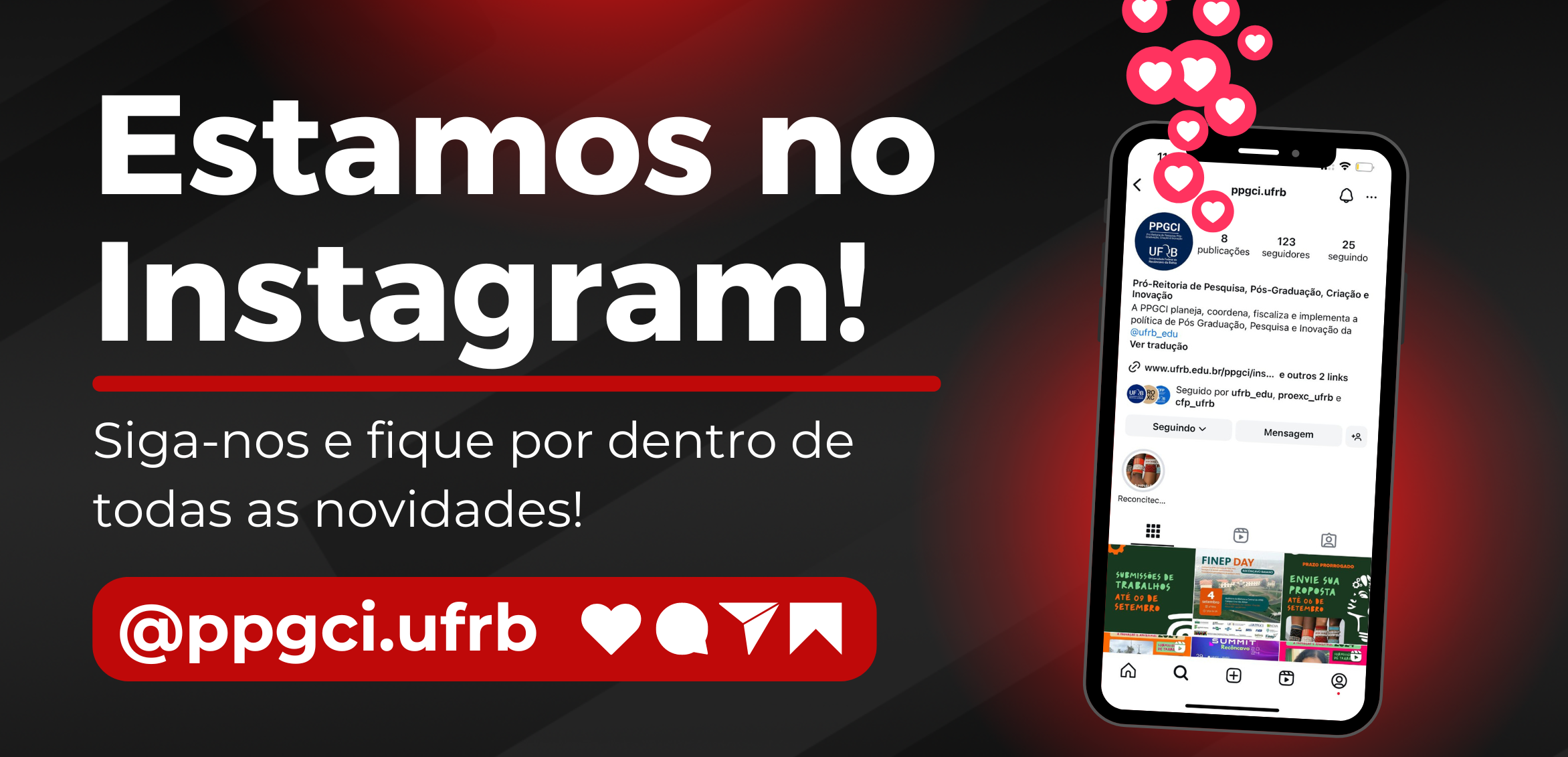 Siga-nos no Instagram