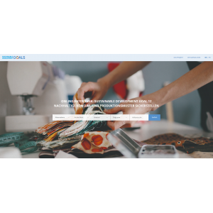 Startseite der SDG 12-Online-Datenbank