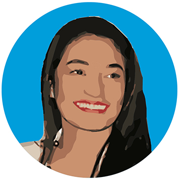 Portrait de l'Ambassadrice de bonne volonté d'ONU Femmes du Pakistan, Muniba Mazari.