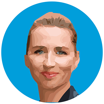 Portrait de la Première Ministre du Danemark, Mette Frederiksen