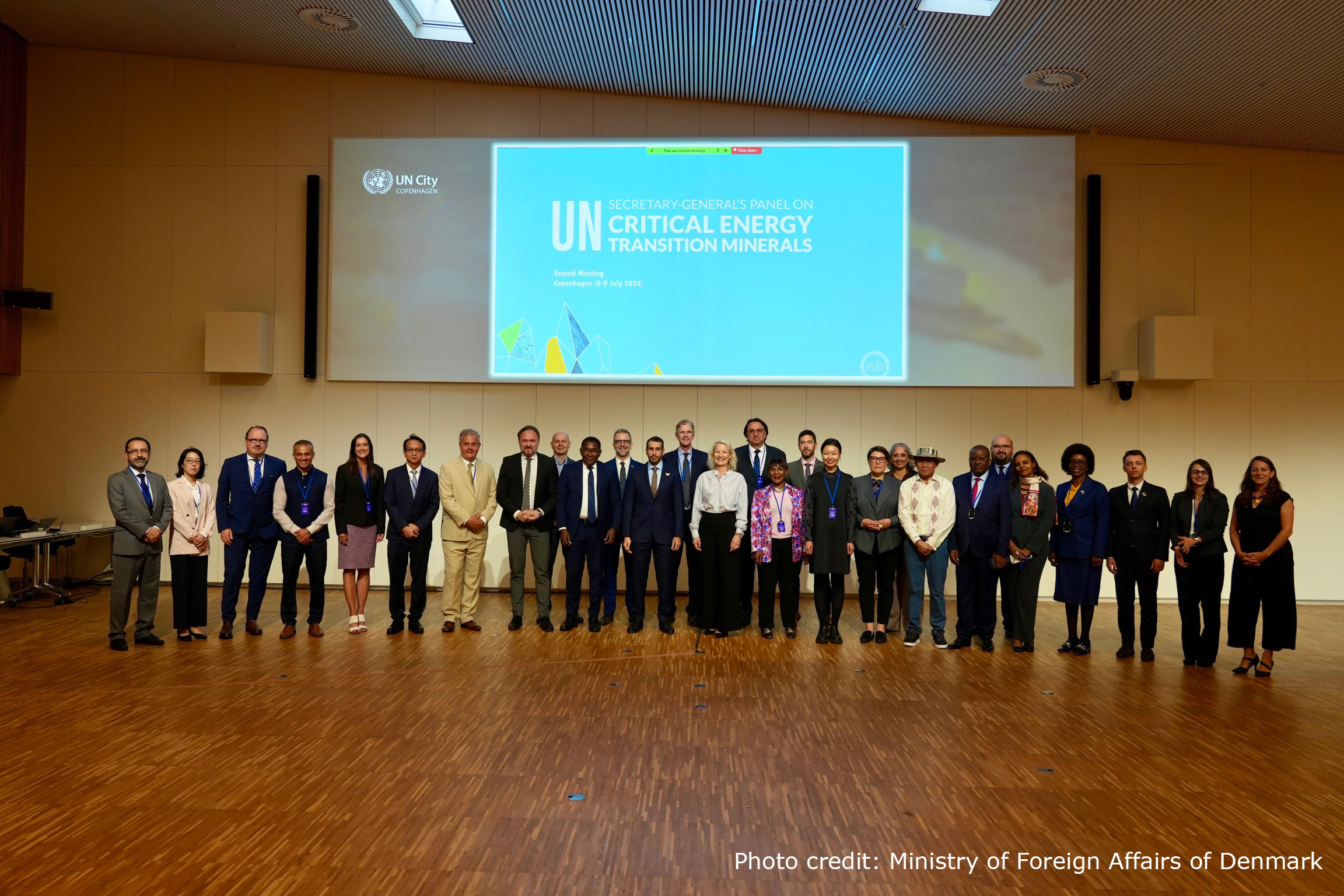 Group photo of Critical Minerals panel in Copenhagen 2024