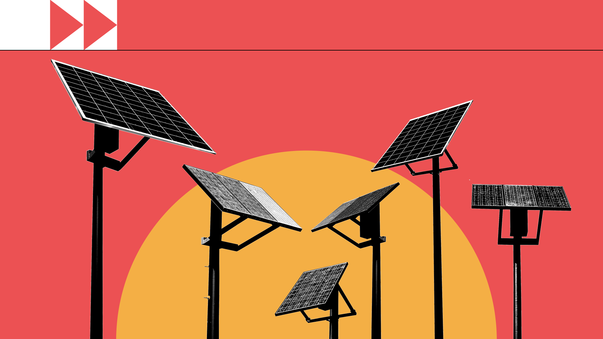 Illustration: on the left of solarp panels