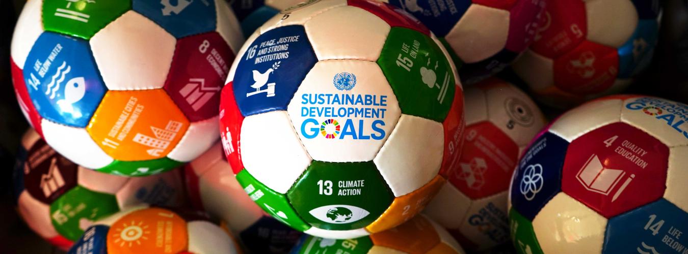 SDGs soccer balls