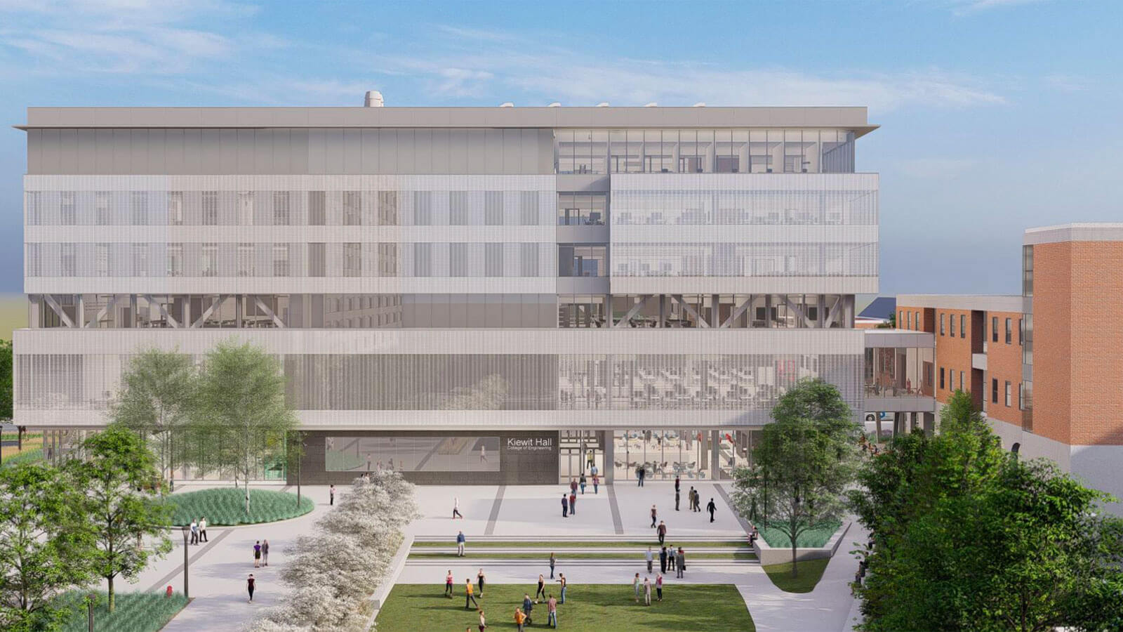 Rendering of new Keiwit Hall in School of Engineering