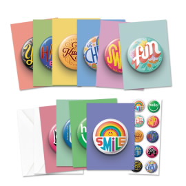 Pinback Buttons Notecards