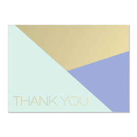 Angular Gold Notecards