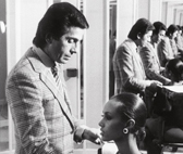 From the exhibit :Valentino Garavani with Iman in Rome, 1982