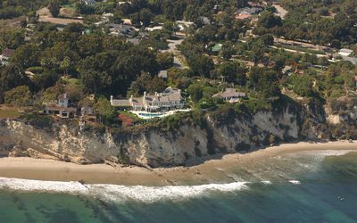 Barbra Streisand's house on the California coast