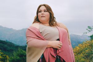 Chrissy Metz gazing off into a distance