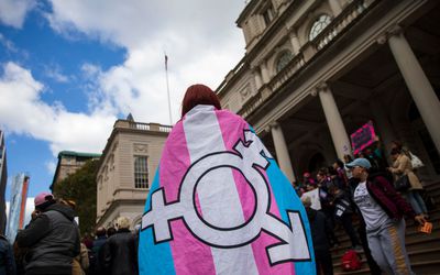 Gender identity rally.