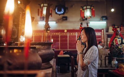 Woman praying