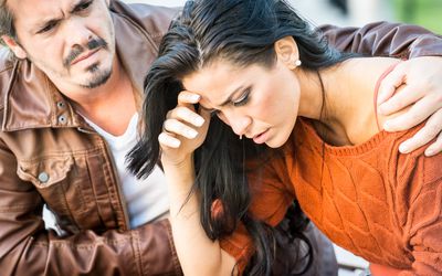 Very sad young couple