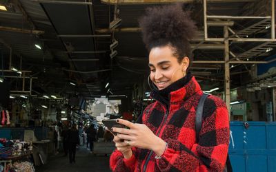 Trans Woman on the Phone