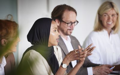 Business people at meeting