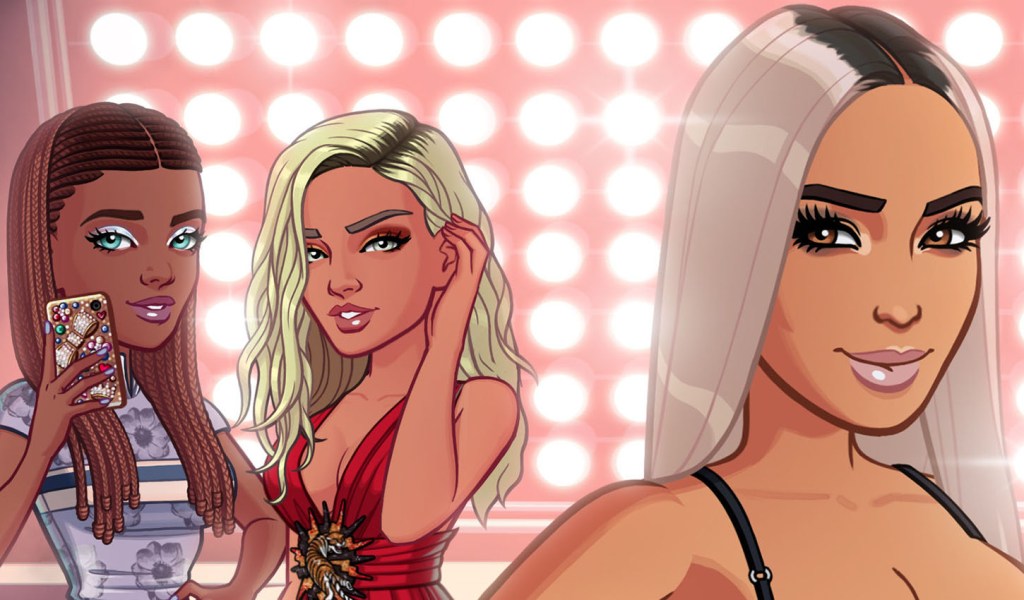 Screenshot from Kim Kardashian: Hollywood game