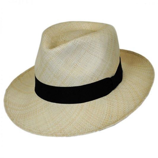 Jaxon Hats | Panama Straw C-Crown Fedora Hat