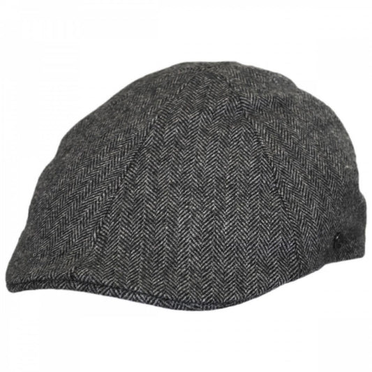 Jaxon Hats | Herringbone Wool Blend Duckbill Ivy Cap