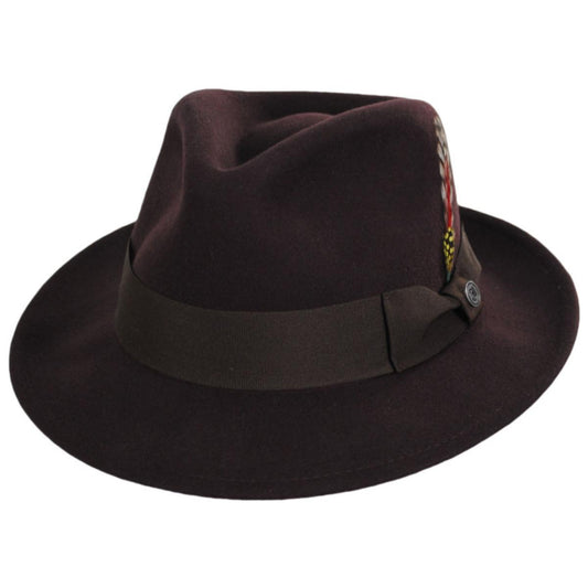 Jaxon Hats | C-Crown Crushable Wool Felt Fedora Hat