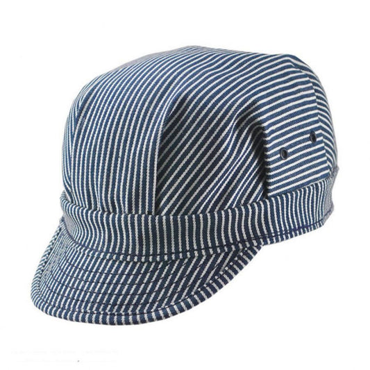 NEW YORK HAT CO | Striped Cotton Engineer Cap