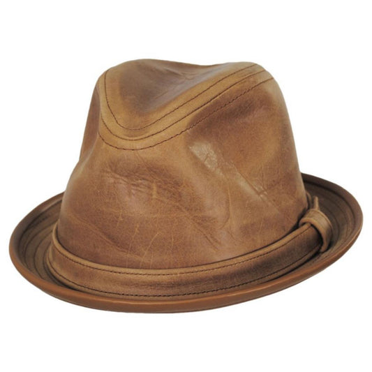 NEW YORK HAT CO | Vintage Leather Fedora Hat