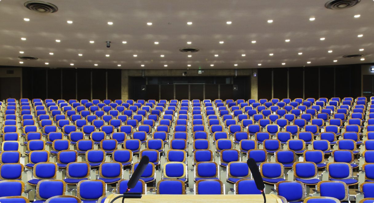 view of lecture theatre in trinity conference centre