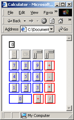 Calculator in FormsPlayer