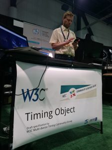 Njål Borch at Timing Object booth - NABShow 2016