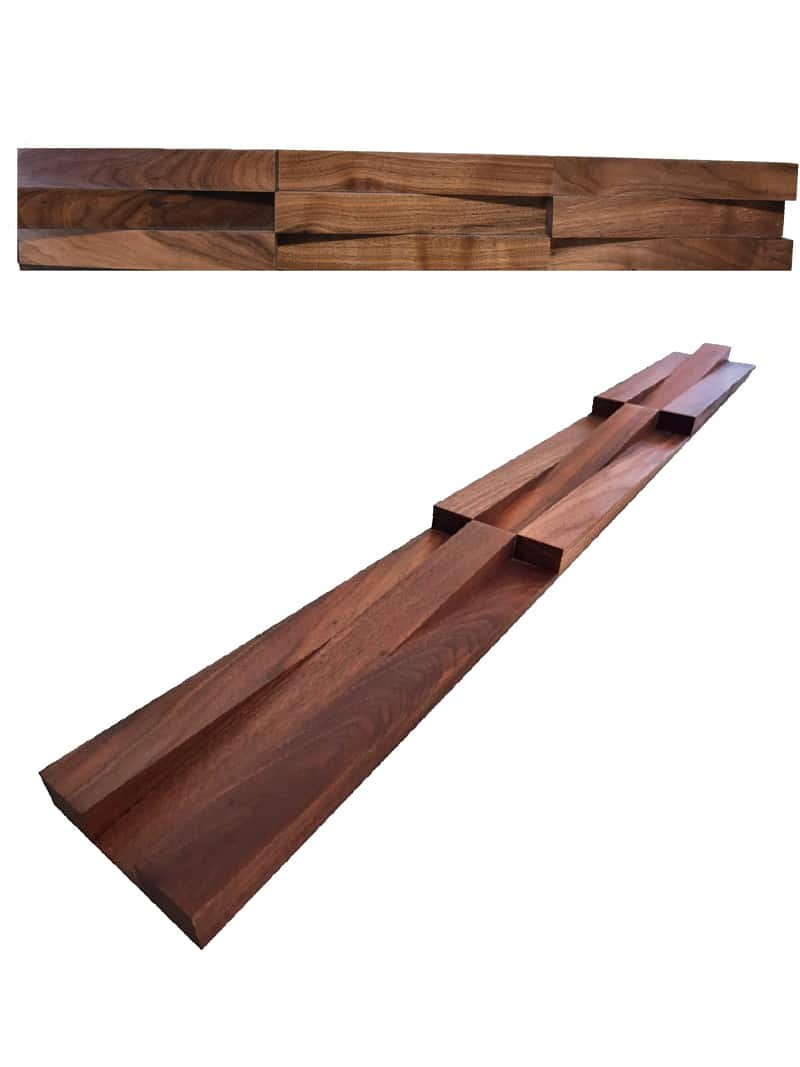 American Walnut Wood Panel-wedge W33