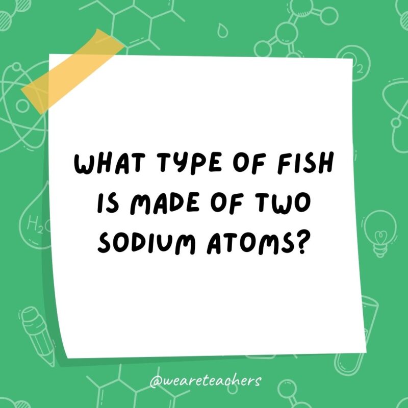 What type of fish is made of two sodium atoms?