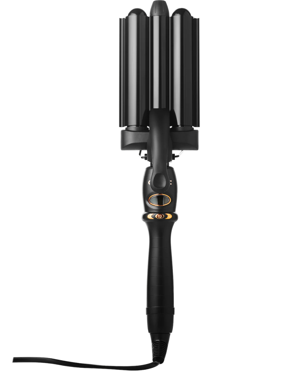 black Amika High Tide Deep Wave Hair Crimper