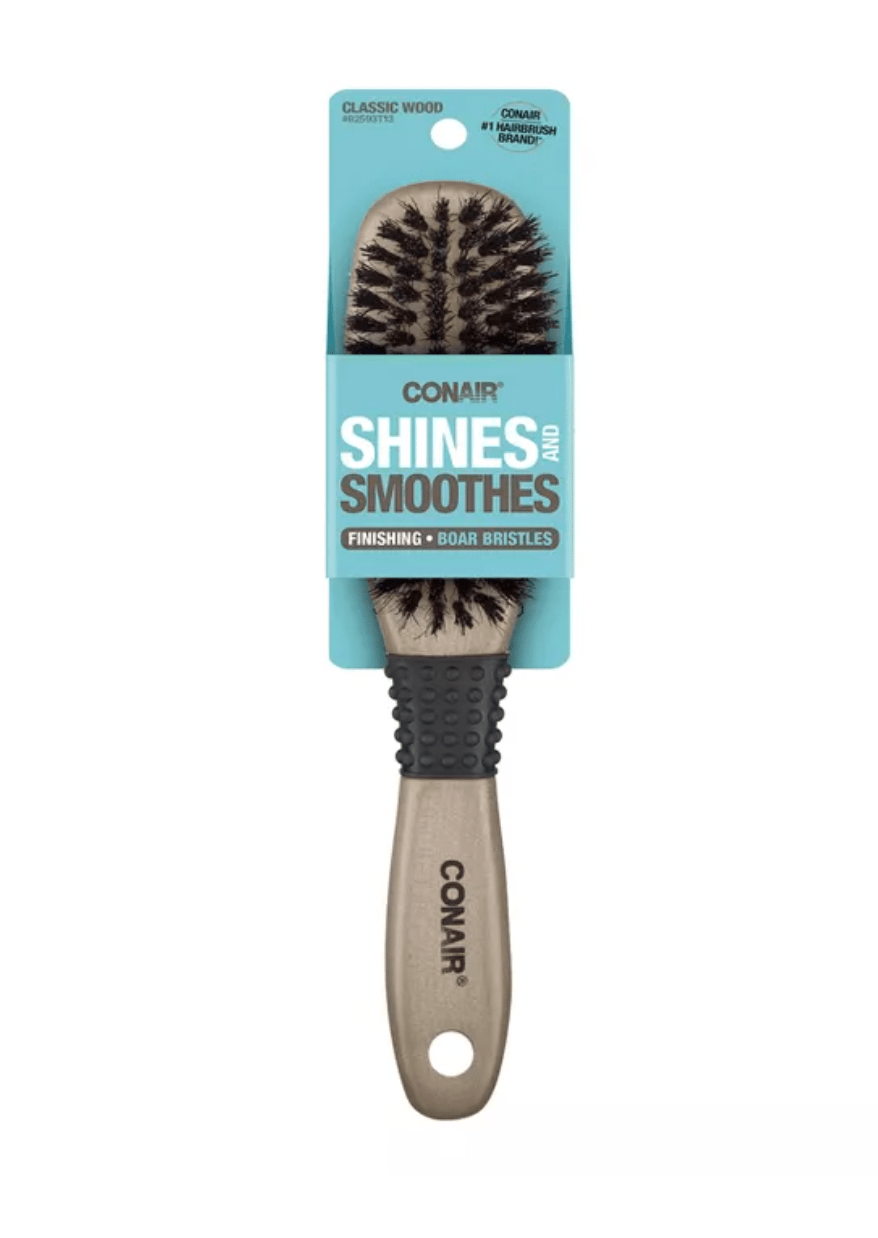 Conair Ceramic Wood All-Purpose Boar Hair Brush, best brushes for fine hair