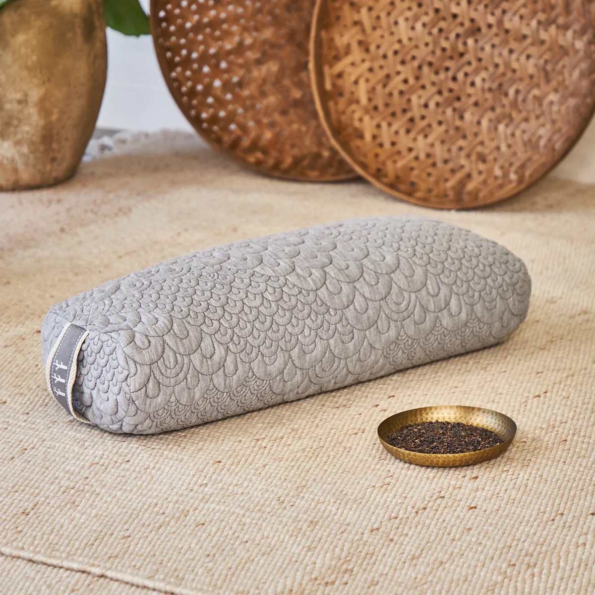 Brentwood Home Buckwheat Yoga Bolster Cushion