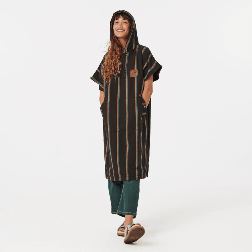 Slowtide Baja Stripe Fouta Changing Poncho