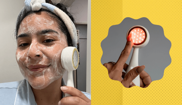 This 2-In-1 Facial Device Helped Clear the Acne Scars on My Cheeks in Just a...