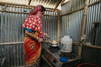 Shrishti Sharma, 23 years old. Location: Mohajonpara, Ukhiya, Cox’s Bazar, Bangladesh. © WFP/Mehedi Rahman