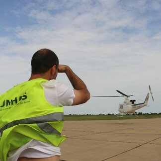 WFP-managed UN Humanitarian Air Service transporting relief supplies across Nigeria